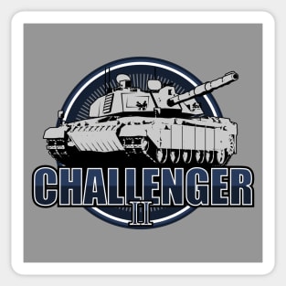 Challenger 2 Tank (Front & Back logo) Sticker